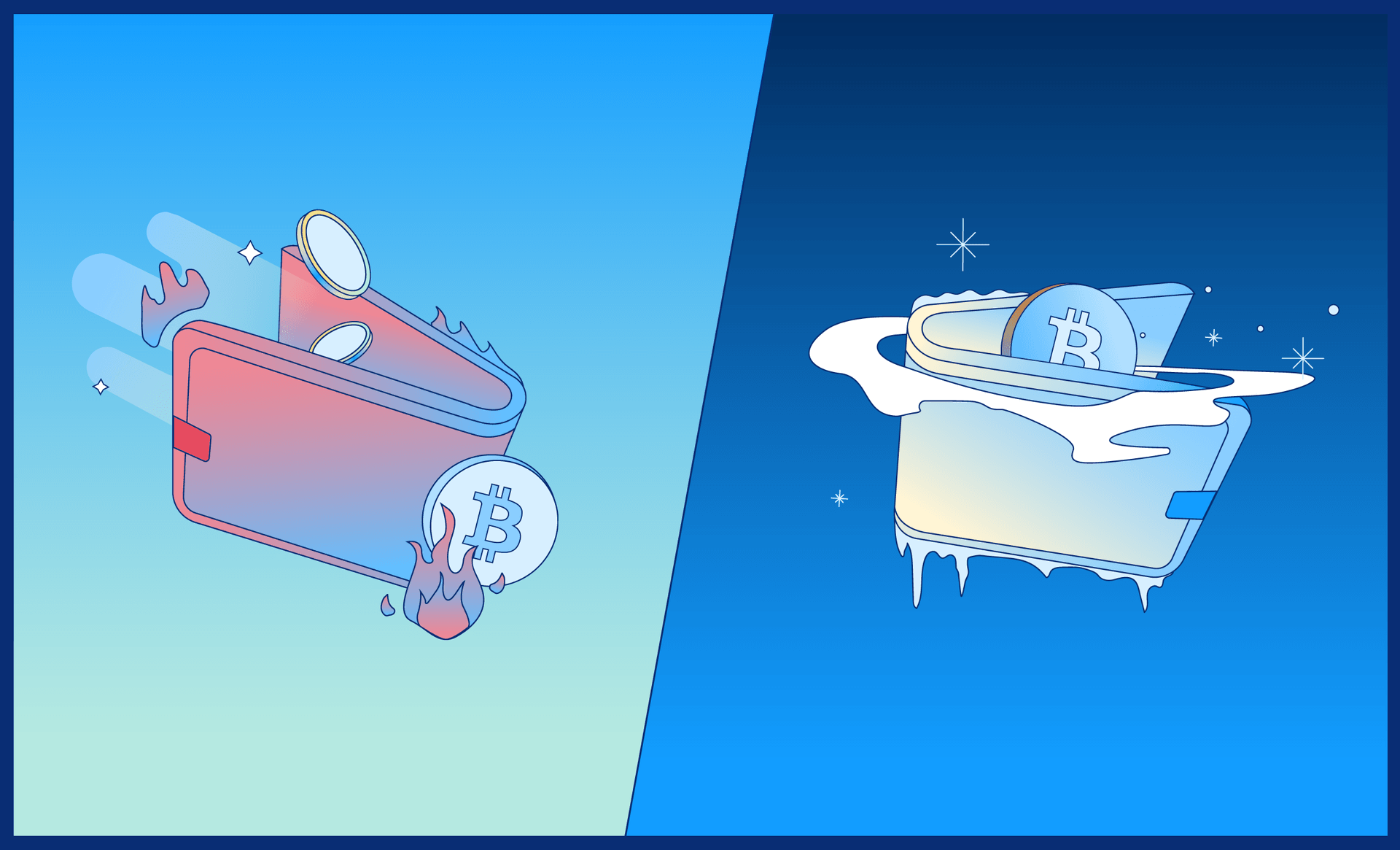 Difference between hot and cold crypto wallets.