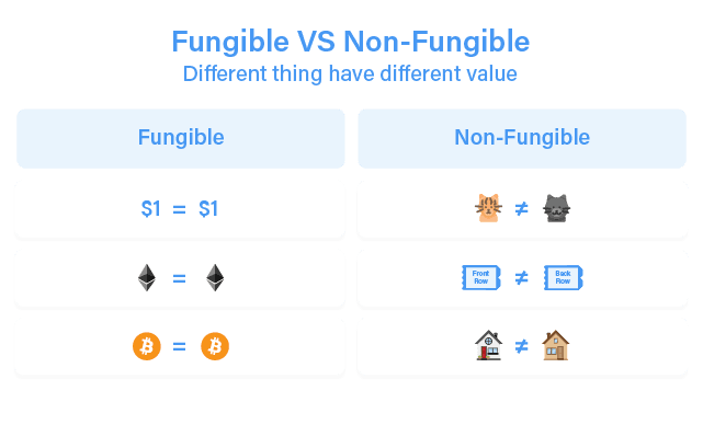 Fungible vs. non-fungible explanation