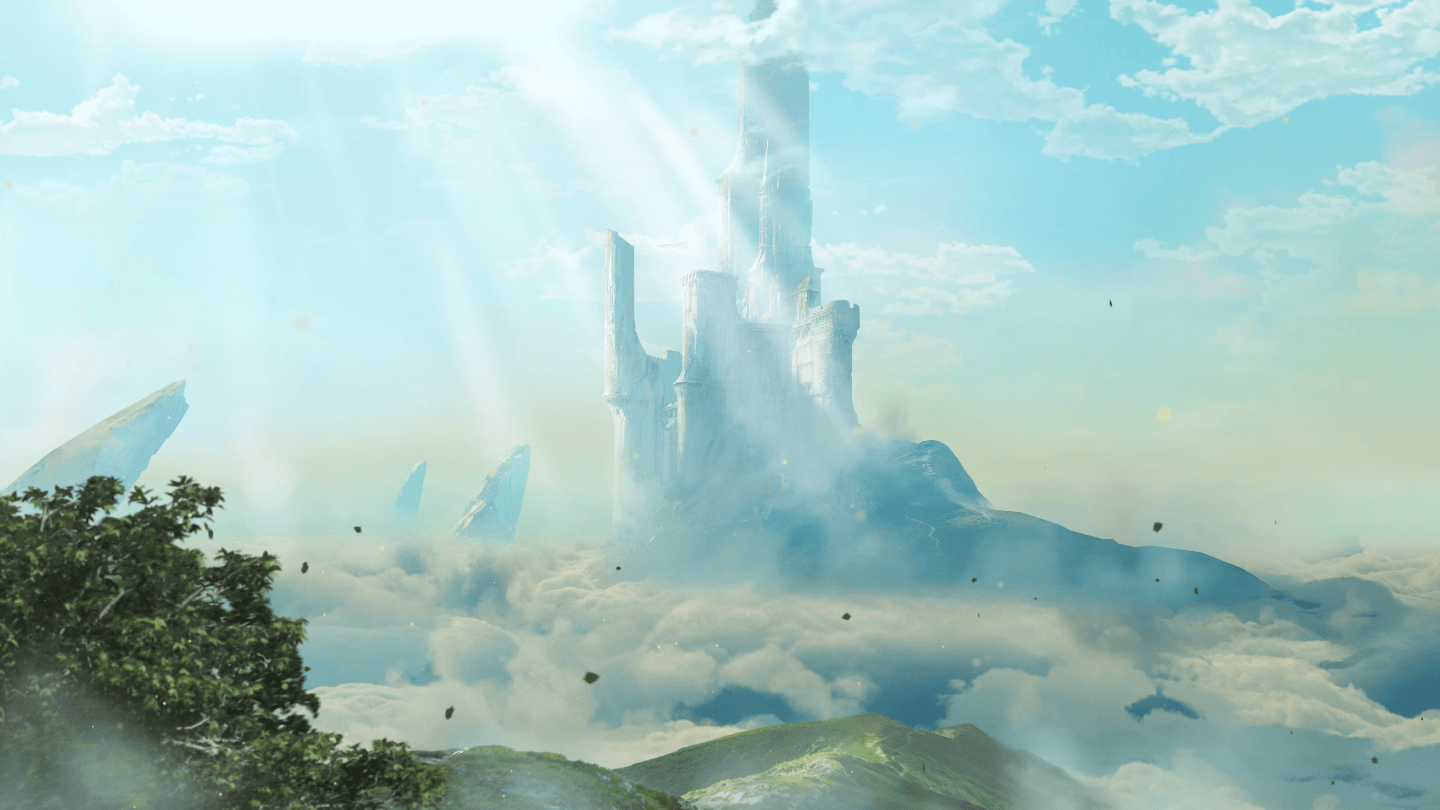 A still of the “Citadel in the Sky” NFT.